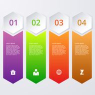 Vector illustration infographics four options N43