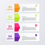 Vector illustration infographics four options N44