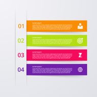 Vector illustration infographics four options N45