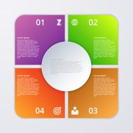 Vector illustration infographics four options N46