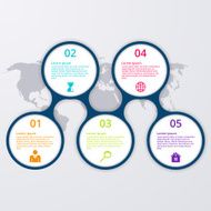 Vector illustration infographics Timeline circle