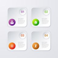 Vector illustration infographics four options N48