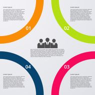 Vector illustration infographics four options N50