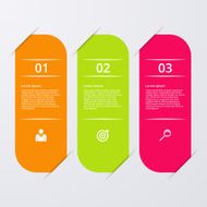 Vector illustration infographics three options N3