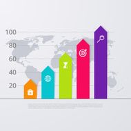 Vector illustration infographic five options N15