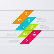 Vector illustration infographics four options N51