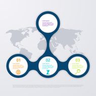 Vector illustration infographics four options N52