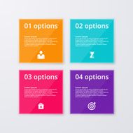 Vector illustration infographics four options N53