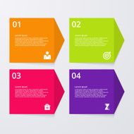 Vector illustration infographics four options N54