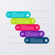 Vector illustration infographic five options N22