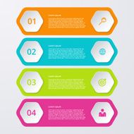 Vector illustration infographics four options N55