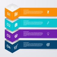 Vector illustration infographics four options N56