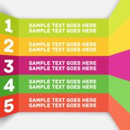 Modern colorful flat designed option template For infographics banners and N2