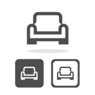 Vector armchair vector icon Illustration EPS10 N4