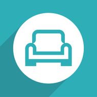 Vector armchair vector icon Illustration EPS10 N6