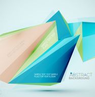 Geometric shapes in the air Vector abstract background N145
