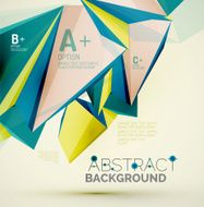 Geometric shapes in the air Vector abstract background N147
