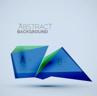 Geometric shapes with sample text Abstract template N83