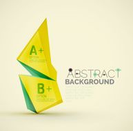Geometric shapes with sample text Abstract template N85