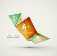 Geometric shapes with sample text Abstract template N87