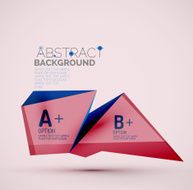 Geometric shapes with sample text Abstract template N88