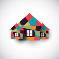 House abstract real estate vector background