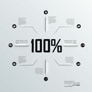 info graphics design with 100