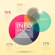 abstract pie chart infographics N4