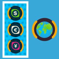 One unit of the world major cash Dollar Yen Euro