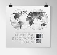 World Map and typography N7