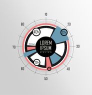 Retro infographic Information graphics