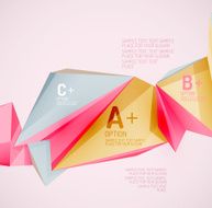 Geometric shapes in the air Vector abstract background N148