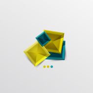 Modern abstract geometric info banner N87