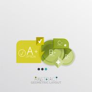 Modern abstract geometric info banner N89
