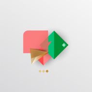 Modern abstract geometric info banner N91