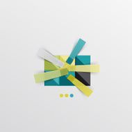 Modern abstract geometric info banner N92