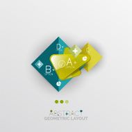 Modern abstract geometric info banner N95