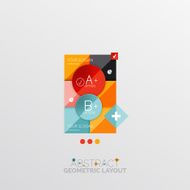 Modern abstract geometric info banner N97