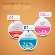 vector abstract 3d drop infographics N2
