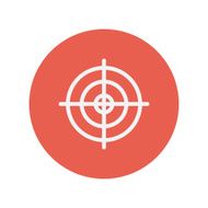 Crosshair target thin line icon