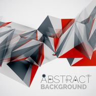 Geometric shapes in the air Vector abstract background N154