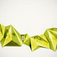 Geometric shapes in the air Vector abstract background N158