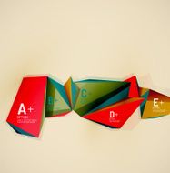 Geometric shapes in the air Vector abstract background N159