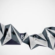 Geometric shapes in the air Vector abstract background N161