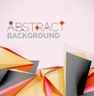 Geometric shapes in the air Vector abstract background N164