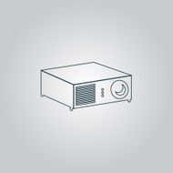 Projector sign icon N2