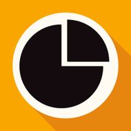 circle business plan on white with a long shadow