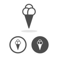 Vector ice cream icon Illustration EPS10 N2