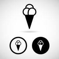Vector ice cream icon Illustration EPS10 N3