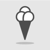 Vector ice cream icon Illustration EPS10 N4